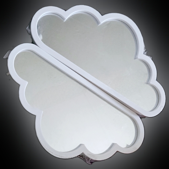 NWT 》2×《 WHITE CLOUD MIRRORS 10"×5"! - Picture 2 of 10